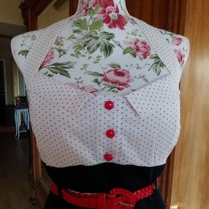 Pinup style halter dress